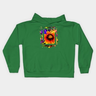 Mexican Blanket Wildflower Kids Hoodie